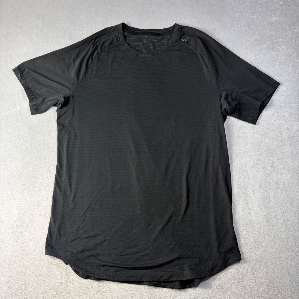 Lululemon Metal Vent Tech Short Sleeve Shirt Black Training Top Mens no size
